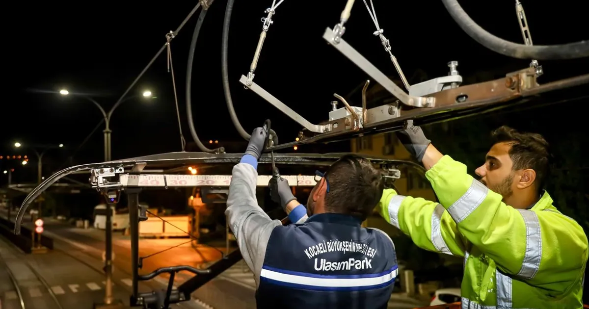 Kocaeli Akçaray Tramvayı’nda 7/24 hizmet